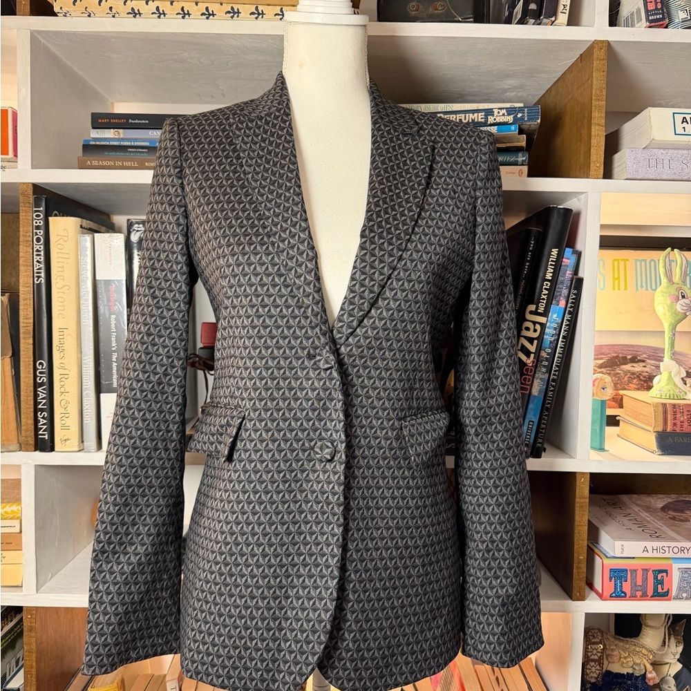 Gucci Black Tailored Jacket with Subtle Texture